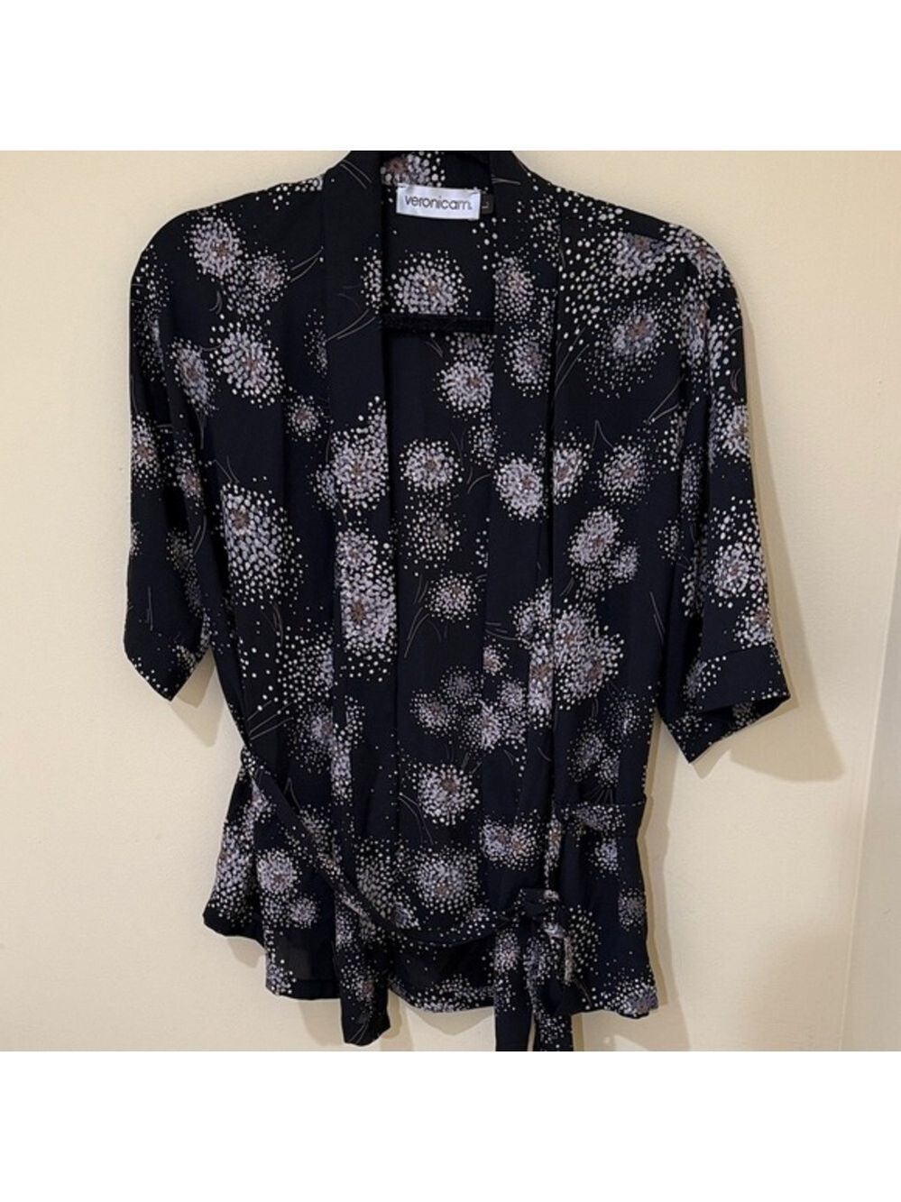 Veronica M Vintage lightweight Floral Blouse women’s top size L